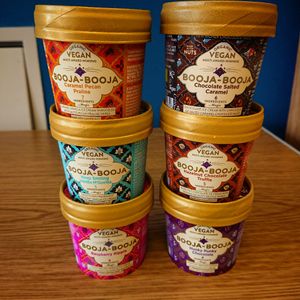 Booja Booja vegan ice creams at Planetamica in Narberth