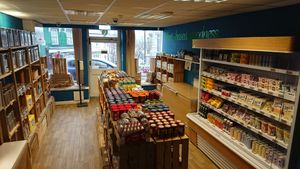 Food section at Planetamica in Narberth
