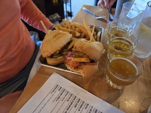 Tofu bahn mi at Founders Brewing Co in Grand Rapids