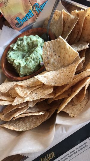 Chips and guacamole  at Founders Brewing Co in Grand Rapids