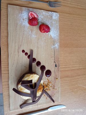 Brownie cheesecake at A Gosto in Canico