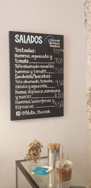 Menu at Nata The Cook in Mallorca