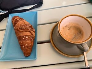 Vegan croissant (quinoa and spelt)  at Retró Gusto in Ibiza