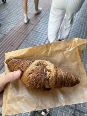 Vegan croissant  at Retró Gusto in Ibiza