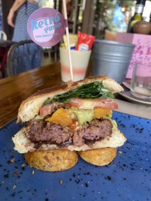 Cut in half to show the conposition  at Retró Gusto in Ibiza