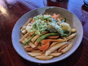 Pommes Supreme at Restaurante Mar y Bosque in Drake Bay