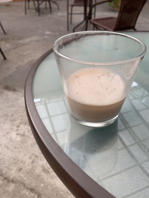 Freshly made oat milk  at Citronella in Oaxaca
