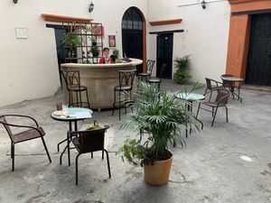 The interior courtyard   at Citronella in Oaxaca