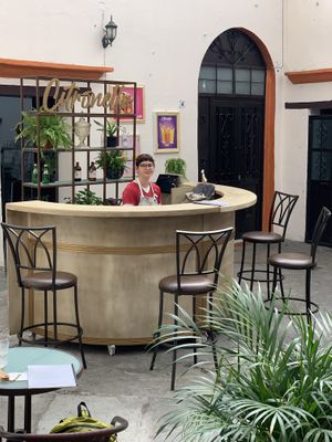 Helpful staff  at Citronella in Oaxaca