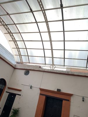 Rain protecting light diffusing roof  at Citronella in Oaxaca