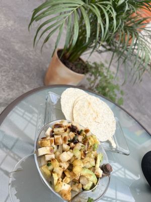  Vegan ceviche  at Citronella in Oaxaca