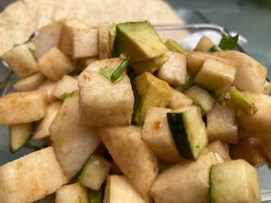 Ceviche vegana at Citronella in Oaxaca