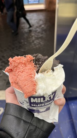   at Milky Gelato Shop in Rome