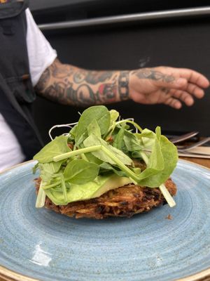 Hashbrown vegano  at Veggie Palmas in Medellin