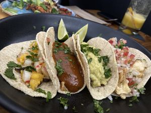 Tacos veganos  at Veggie Palmas in Medellin