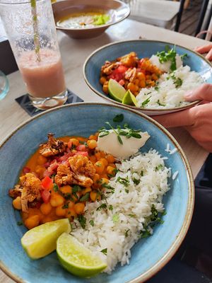 Curry at Veggie Palmas in Medellin