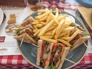 Club Sandwich at Peperoncino in Bibione
