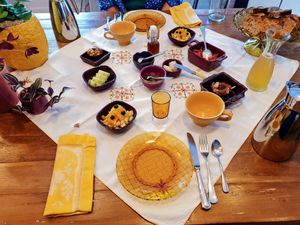 Part 1 of breakfast :) at Au 46 en Bretagne in Benodet