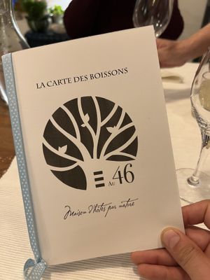 Drink menu  at Au 46 en Bretagne in Benodet