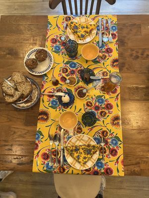 Breakfast table   at Au 46 en Bretagne in Benodet