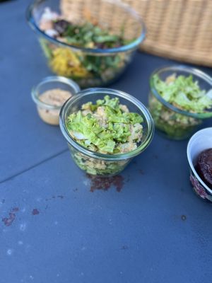 Picnic potatoes salad   at Au 46 en Bretagne in Benodet