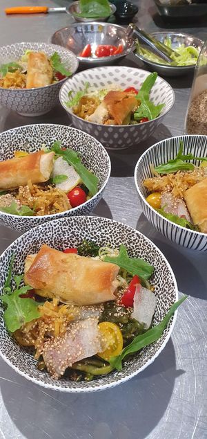 bobun served for the brunch at Au 46 en Bretagne in Benodet