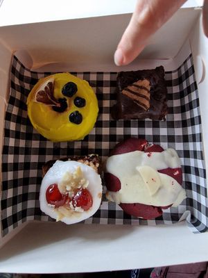 Selection of goodies at Yay! Flapjacks in Sheffield