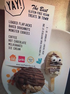 Doughnut cake and lolly cake  at Yay! Flapjacks in Sheffield