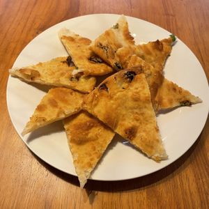 Spring onion pancake  at China Fusion in Marrickville