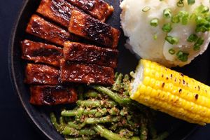 BBQ Tofu Ribs  at Nabati Plant-Based Restaurant - Maybe closed in Abu Dhabi