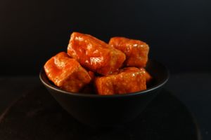 Buffalo Tofu Puffs at Nabati Plant-Based Restaurant - Maybe closed in Abu Dhabi