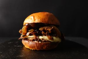 Texas BBQ Burger at Nabati Plant-Based Restaurant - Maybe closed in Abu Dhabi