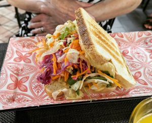 Hummus Toast at Caffè dell'Arte Specialty Coffee in Cagliari