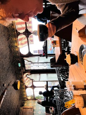 Seaside view  at Rocksalt Café in Blackrock