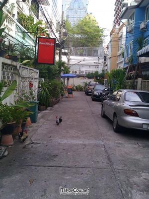 alley to get there at Orange Cafe in Bangkok