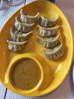 Veg momos  at Yak and Yeti in Lisbon