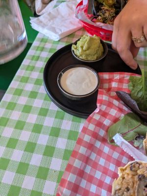 Guacamole and aiolo at Chido Wey in Bristol