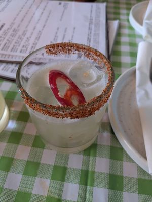 Spicy cocktail at Chido Wey in Bristol