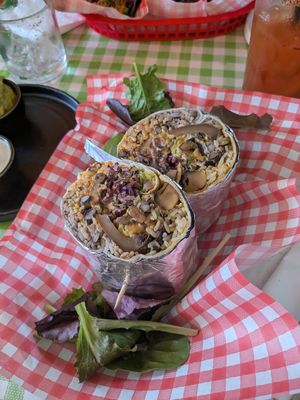 Mushroom burrito at Chido Wey in Bristol