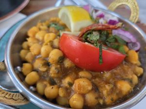 Chickpea curry at Chandni in Passau