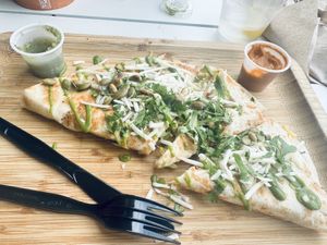 Vegan Vegetable Quesadilla was fantastic!  at Turco Taco in Naples