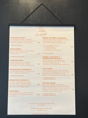 Menu   at North Folk in Kolding