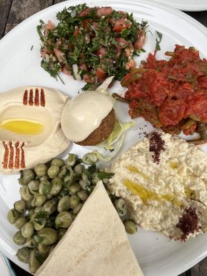 Veggie Plate  at Zeitoun in Brussels