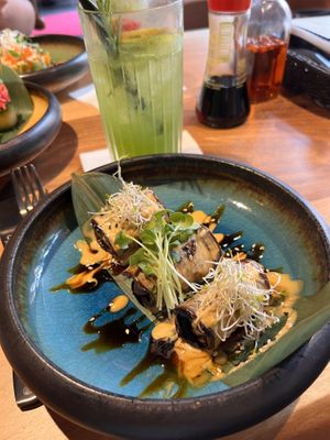 Eggplant rolls  at Mido Sakura Vegan in Berlin