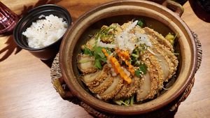 40b. Mido yasai with vegan duck at Mido Sakura Vegan in Berlin