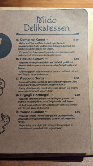  at Mido Sakura Vegan in Berlin