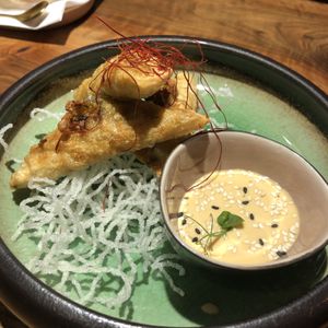 Crispy dumplings   at Mido Sakura Vegan in Berlin