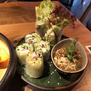 Summer rolls   at Mido Sakura Vegan in Berlin