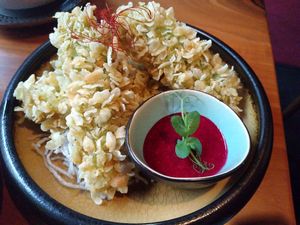 Avocado with crisp at Mido Sakura Vegan in Berlin