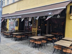Outside of Mido Sakura Vegan at Mido Sakura Vegan in Berlin